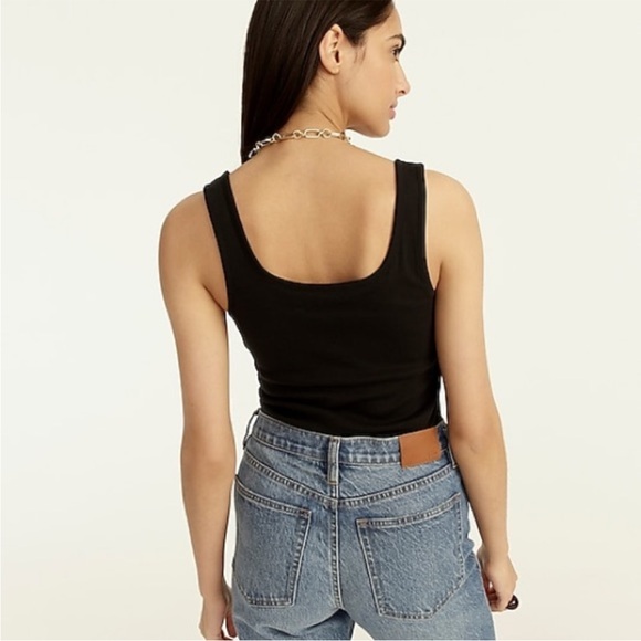 J-Crew Perfect Fit Shelf Bra Tank Top - Picture 3 of 4